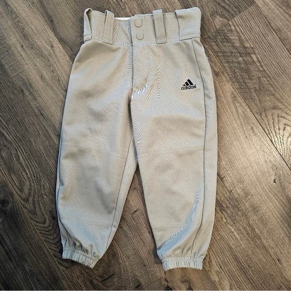 adidas Other - 2t Kids Adidas Gray Baseball Uniform Joggers Relaxed Fit Spring Summer Fall Ball